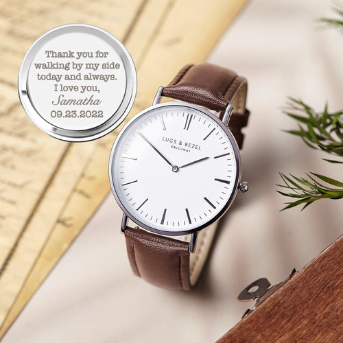 Montre homme personnalisée – cadeau élégant et unique