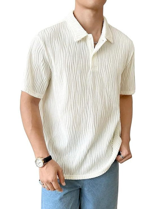 Polo homme oversize blanc – confort et élégance
